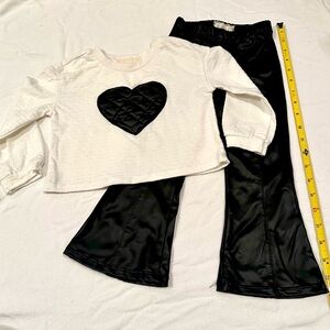 Btween Toddler Girls Black & White Outfit